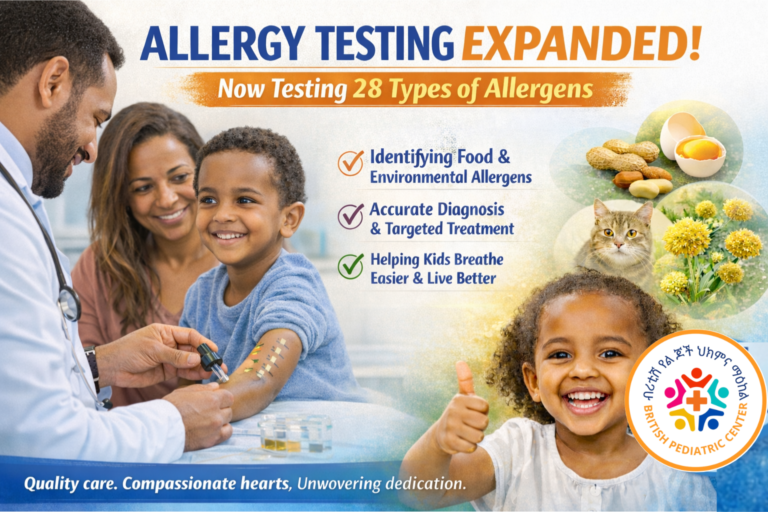 ALLERGY SERVICES EXPANDED: Now Testing 28 Types of Allergens for Children